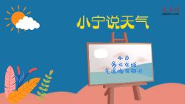 大庆网原创动漫《小宁说天气》,今日多云在线,气温略有回升