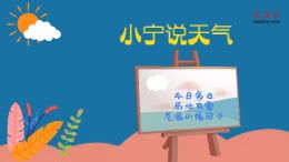 大庆网原创动漫《小宁说天气》,今日多云,局地有雾,气温小幅回升