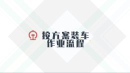 按方案装车作业流程