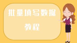 批量填写数据