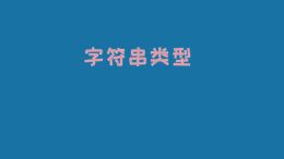 字符串类型